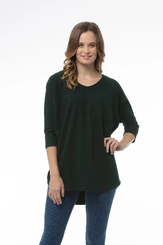 MAISIE Top - Bottle Green