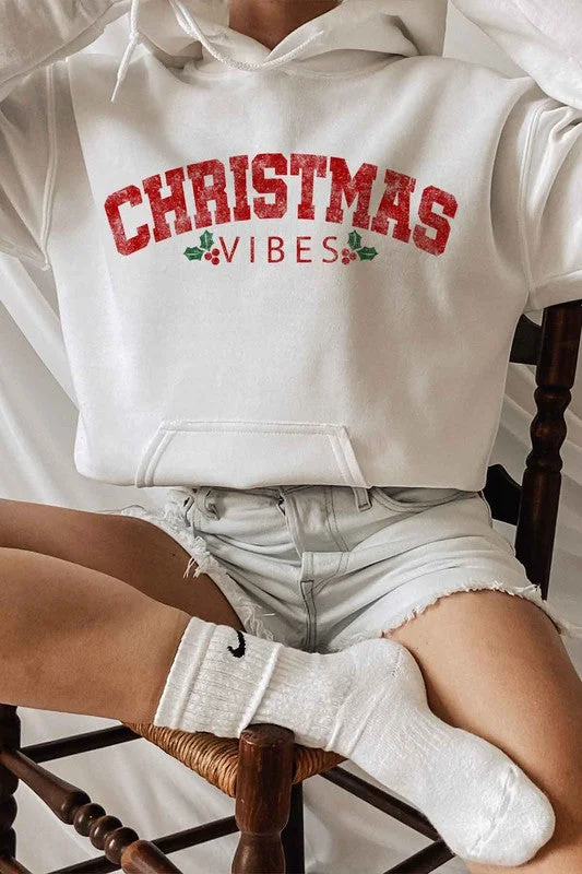 Alphia Christmas Vibes Christmas Graphic Hoodie