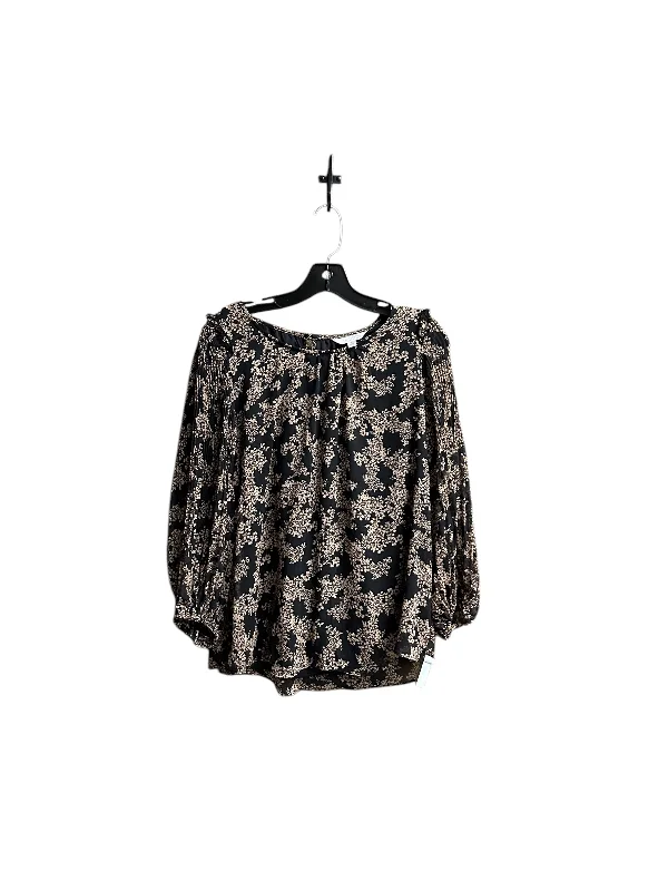 Top Long Sleeve By Lc Lauren Conrad In Floral Print, Size: L