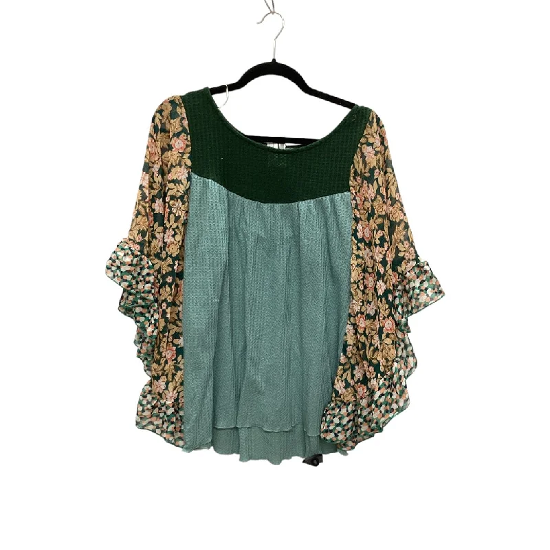 Top Short Sleeve By Umgee In Green, Size: M