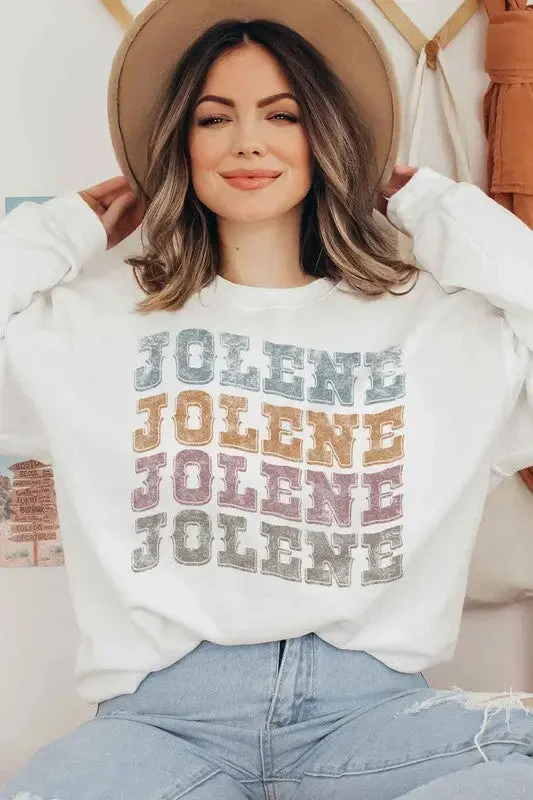 Alphia Jolene Western Dolly Graphic Sweatshirt