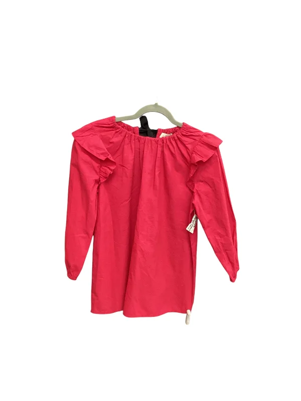 Top Long Sleeve By Loft In Pink, Size: Xs