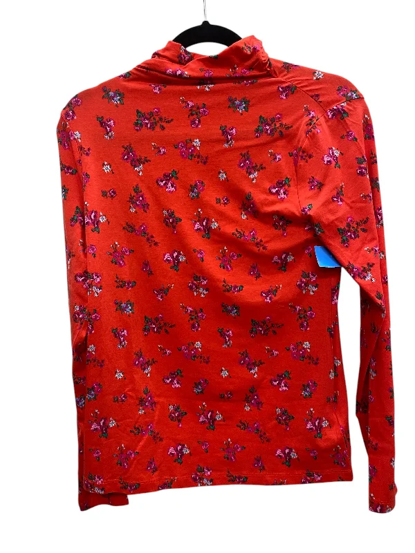 Top Long Sleeve By Clothes Mentor In Red, Size: Xxs