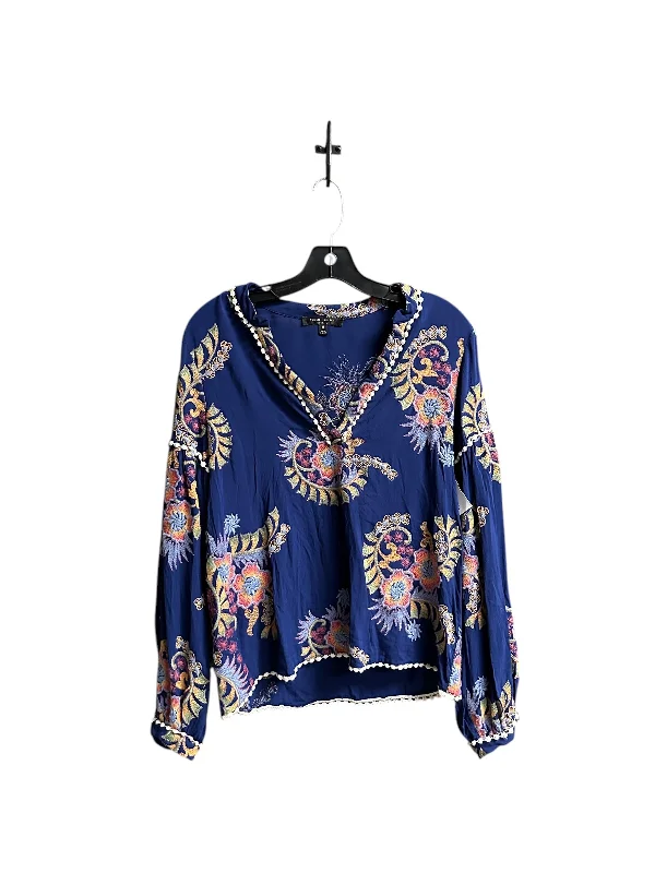 Top Long Sleeve By Romeo And Juliet In Blue, Size: M