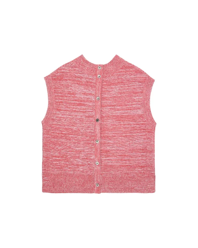 Mix Yarn Knit Vest