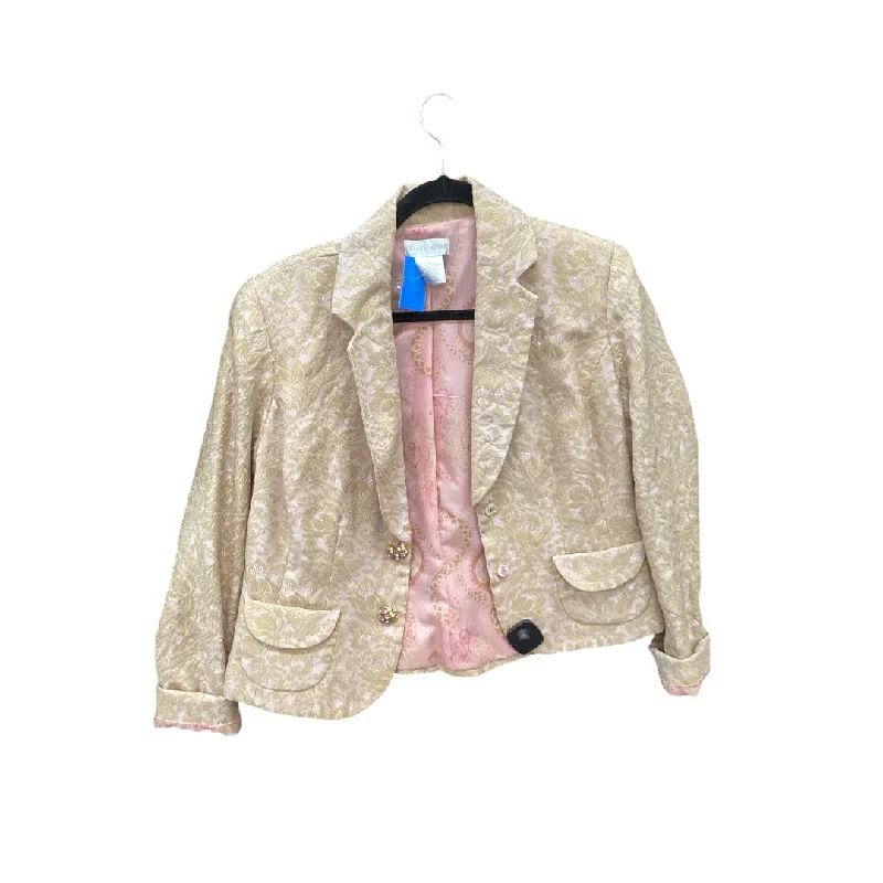 Blazer By Worthington In Gold & Pink, Size: 14