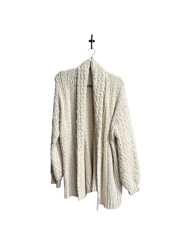 Sweater Cardigan By Anthropologie In Cream, Size: M