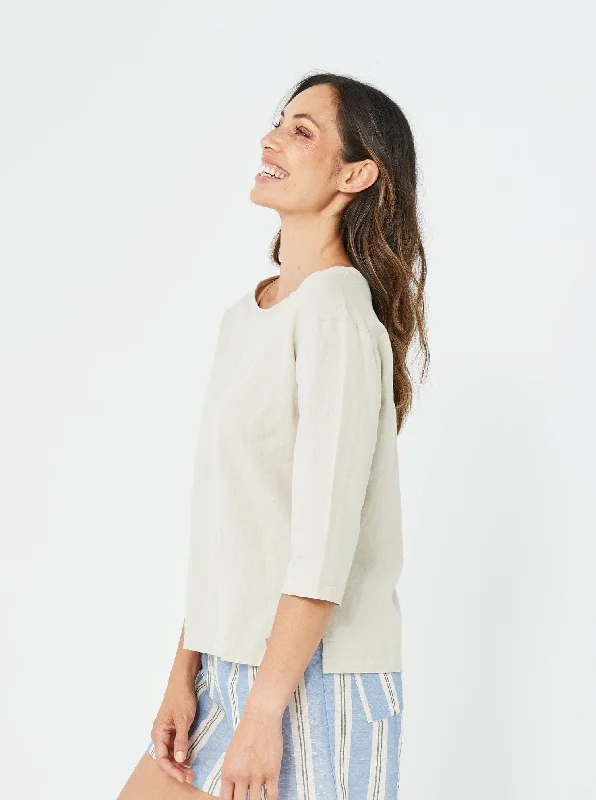 SUE Linen Top | Natural