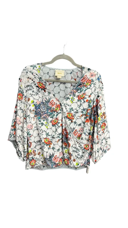 Top Short Sleeve By Maeve In Floral Print, Size: Xs